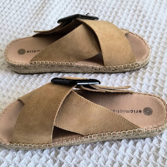 Eric Michael Leather Slide-On Sandals - Picture 3 of 5